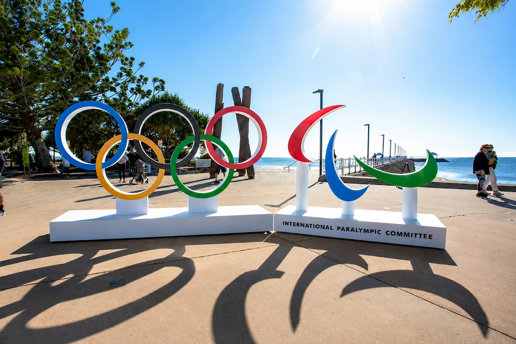 Olympic and Paralympic symbols representing the Brisbane 2032 Games